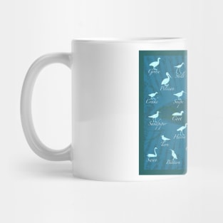 Shorebirds - Blue Mug